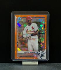 Jordan Walker [Orange Refractor] #BCP-146 Baseball Cards 2021 Bowman Sapphire Prices