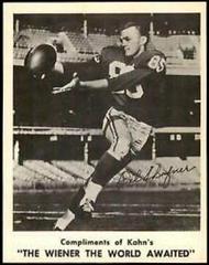 Del Shofner Football Cards 1963 Kahn's Wieners Prices