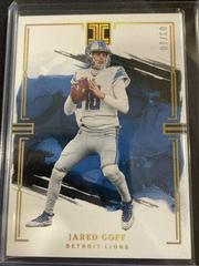 Jared Goff [Gold] #30 Football Cards 2023 Panini Impeccable Prices
