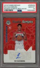 Rui Hachimura [Red Wave] #RS-RHM Basketball Cards 2019 Panini Mosaic Rookie Scripts Prices