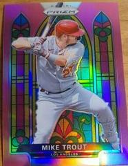 Mike Trout [Pink Prizm] Baseball Cards 2021 Panini Prizm Stained Glass Prices