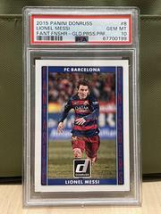 Lionel Messi [Gold Press Proof] Soccer Cards 2015 Panini Donruss Fantastic Finishers Prices