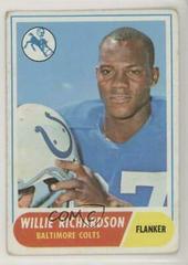 Willie Richardson Football Cards 1968 Topps Prices