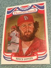 Bruce Sutter [Diamond Kings Steel] #13 Baseball Cards 1984 Donruss Prices