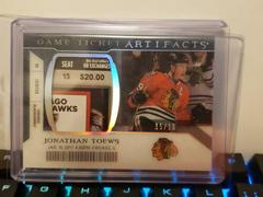 Jonathan Toews #GTA-JT Hockey Cards 2022 Upper Deck Artifacts Game Ticket Prices