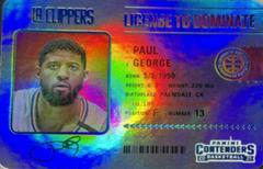 Paul George Basketball Cards 2021 Panini Contenders License to Dominate Prices