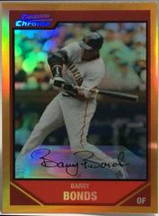Barry Bonds [Orange Refractor] #237 Baseball Cards 2007 Bowman Chrome Prices