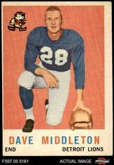 Dave Middleton #113 Football Cards 1959 Topps Prices
