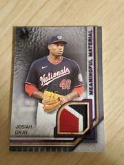 Josiah Gray [Amethyst] #MMR-JGR Baseball Cards 2023 Topps Museum Collection Meaningful Materials Relics Prices