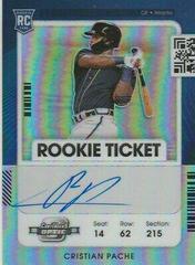 Cristian Pache [Autograph] #102 Baseball Cards 2021 Panini Contenders Prices