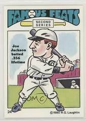 Joe Jackson #24 Baseball Cards 1980 Laughlin Famous Feats Prices