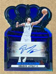 Dereck Lively II [Blue] #5 Basketball Cards 2023 Panini Crown Royale Rookie Autograph Prices