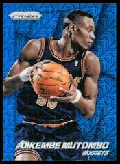 Dikembe Mutombo [Blue Mojo Prizm] Basketball Cards 2014 Panini Prizm Prices