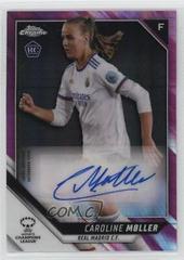 Caroline Moller [Pink Prism Refractor] Soccer Cards 2021 Topps Chrome UEFA Women’s Champions League Autographs Prices