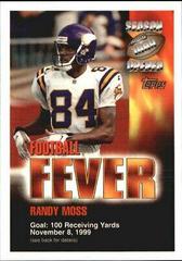 Randy Moss Football Cards 1999 Topps Season Opener Football Fever Prices