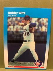 Bobby Witt #143 Baseball Cards 1987 Fleer Prices