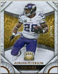 Adrian Peterson [Bronze] #68 Football Cards 2016 Panini Crown Royale Prices