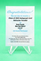 Kevin Parada [Gold] #C22A-KP Baseball Cards 2022 Bowman Draft Class of Autographs Prices
