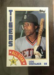 Lou Whitaker Baseball Cards 1984 Topps Tiffany Prices