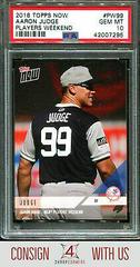Aaron Judge Baseball Cards 2018 Topps Now Players Weekend Prices