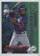 Yusniel Diaz [Green Refractor] Baseball Cards 2018 Bowman Trending Prices