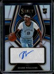 Ziaire Williams #RS-ZWL Basketball Cards 2021 Panini Select Rookie Signatures Prices