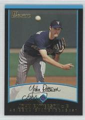 John Patterson #395 Baseball Cards 2001 Bowman Prices
