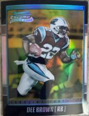 Dee Brown [Gold Refractor] Football Cards 2001 Bowman Chrome Prices