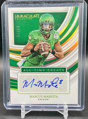 Marcus Mariota [Gold] Football Cards 2022 Panini Immaculate Collegiate All Time Greats Signatures Prices
