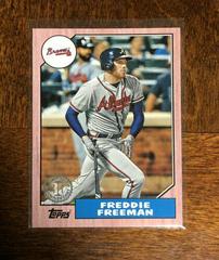 Freddie Freeman [Red] Baseball Cards 2017 Topps 1987 Prices