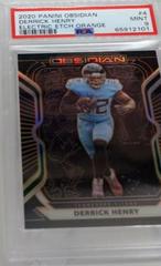Derrick Henry [Electric Etch Orange] #4 Football Cards 2020 Panini Obsidian Prices