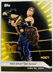 Rhea Ripley def. Aliyah [Gold] Wrestling Cards 2021 Topps WWE Women's Division Prices