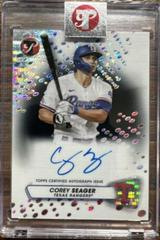Corey Seager [Black] #PA-CSE Baseball Cards 2023 Topps Pristine Autographs Prices
