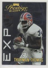 Thurman Thomas [Reflections Gold] #EX186 Football Cards 1999 Playoff Prestige Exp Prices