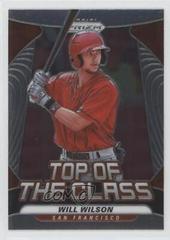 Will Wilson #TOC-15 Baseball Cards 2020 Panini Prizm Top of the Class Prices