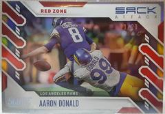 Aaron Donald [Red Zone] #SA-AD Football Cards 2022 Panini Score Sack Attack Prices