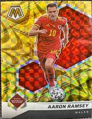 Aaron Ramsey [Reactive Gold] Soccer Cards 2021 Panini Mosaic Road to FIFA World Cup Prices