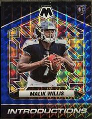 Malik Willis [Blue] #I-3 Football Cards 2022 Panini Mosaic Introductions Prices