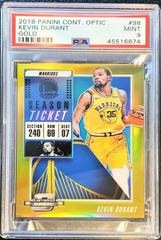 Kevin Durant [Gold] Basketball Cards 2018 Panini Contenders Optic Prices