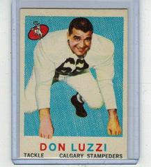 Don Luzzi #29 Football Cards 1959 Topps CFL Prices