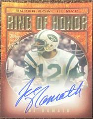 Joe Namath Football Cards 2002 Topps Ring of Honor Autographs Prices