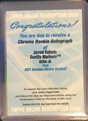 Jarred Kelenic Baseball Cards 2021 Bowman Chrome Rookie Autographs Prices