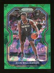 Zion Williamson [Green Ice Prizm] Basketball Cards 2020 Panini Prizm Prices