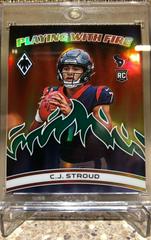 C. J. Stroud [Green] #PWF-2 Football Cards 2023 Panini Phoenix Playing with Fire Prices