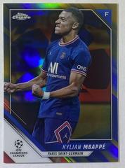 Kylian Mbappe [Blue & Gold Starball Refractor] #1 Soccer Cards 2021 Topps Chrome UEFA Champions League Prices