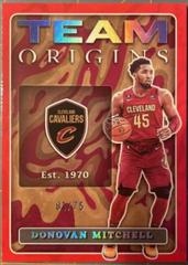 Donovan Mitchell [Red] #18 Basketball Cards 2022 Panini Origins Team Prices