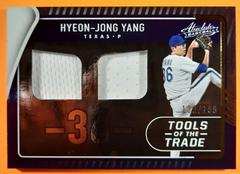 Hyeon Jong Yang #TTT2-HY Baseball Cards 2022 Panini Absolute Tools of the Trade 2 Swatch Prices