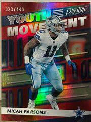 Micah Parsons [Red] #YM-13 Football Cards 2022 Panini Prestige Youth Movement Prices