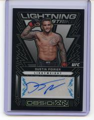 Dustin Poirier [Blue] #OL-DPR Ufc Cards 2023 Panini Chronicles UFC Obsidian Lightning Strike Signatures Prices