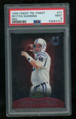 Peyton Manning [Red Refractor] #T7 Football Cards 1999 Topps Finest Team Prices
